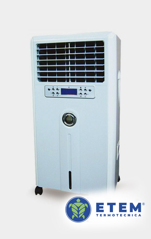 Raffrescatore Mobile - ETEM Termotecnica produce raffrescatori adiabatici, raffrescatori evaporativi - raffrescamento adiabatico, raffrescamento evaporativo, raffrescamento ad acqua